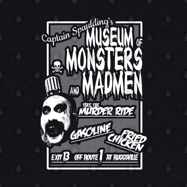 Captain Spaulding's Museum of Monsters and Madmen Ad by crowjandesigns